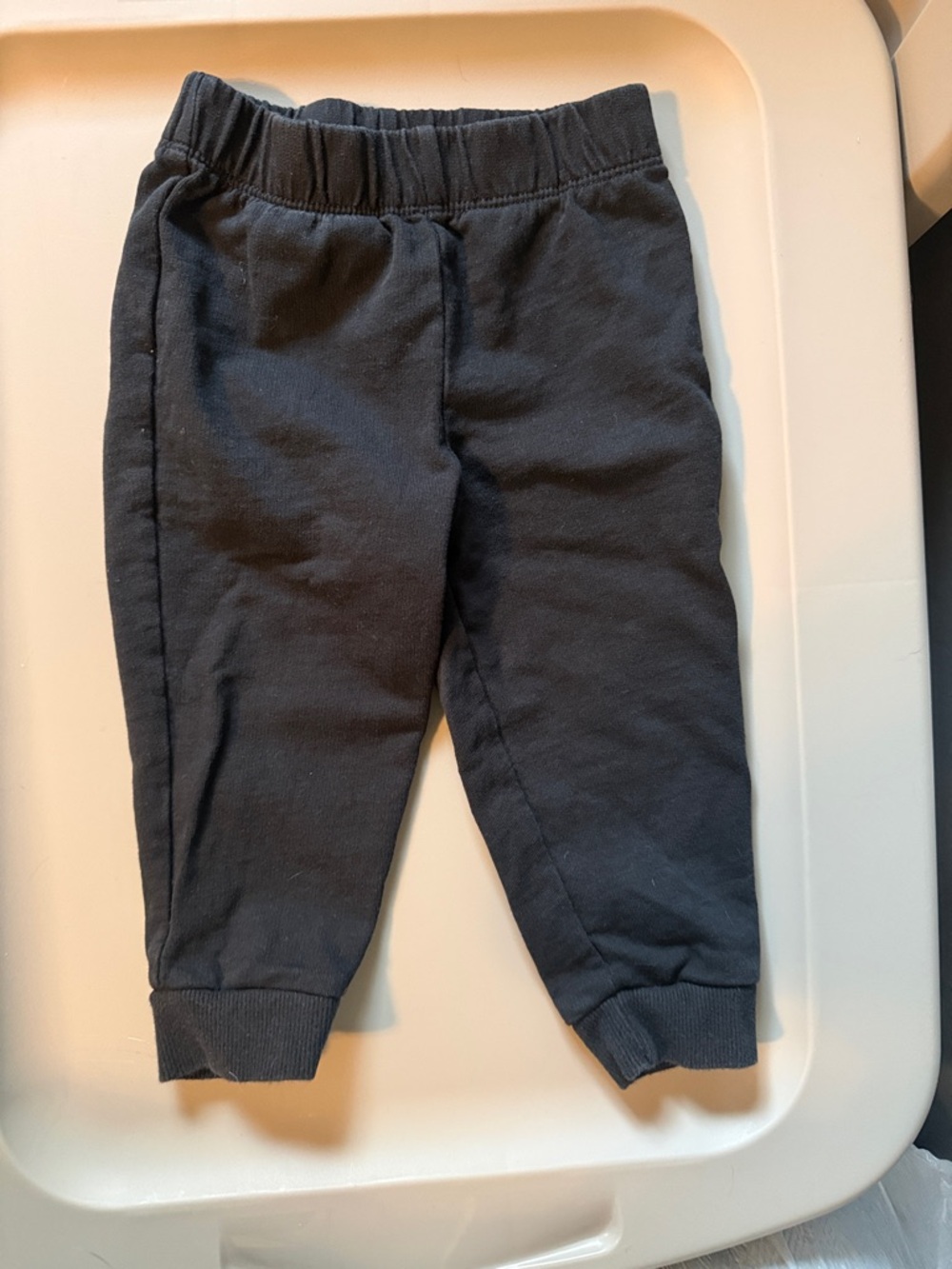 Carter's Black Elastic Waist Jogger Pants for Kids